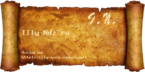 Illy Nóra névjegykártya